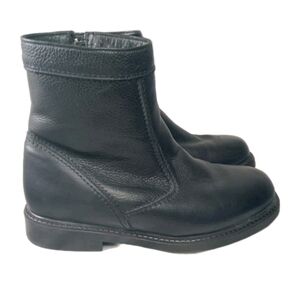 Pajar Canada Black Leather Boots Men's Size 10.5 Genuine Shearling Lining